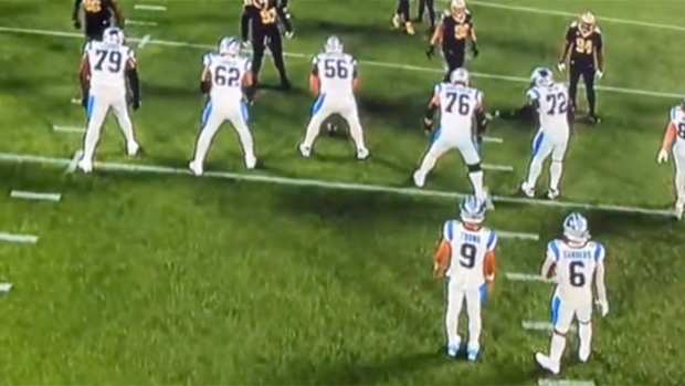 Bryce Young Made Embarrassing Mistake Before Taking Snap Against Saints